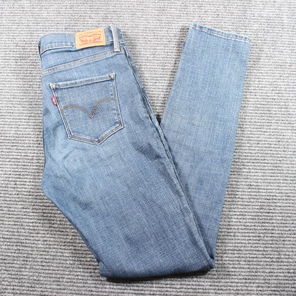 Levi’s Jeans Womens 28 Light Wash High Rise Skinny Stretch L32 - Picture 1 of 9